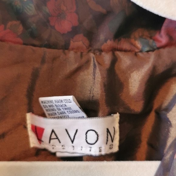 Vintage 90s Lavon Bomber Jacket Floral Khaki Large - Picture 6 of 7